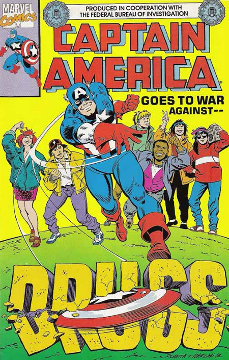 captain america drugs comic