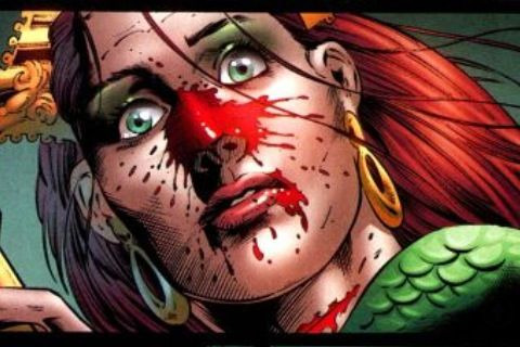 Mera: Someone put on her lipstick in a moving car!