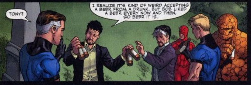 “I should probably warn you, that as we’ve recently learned, The Sentry also loved him some meth - so things might get kinda weird before the party’s over!”